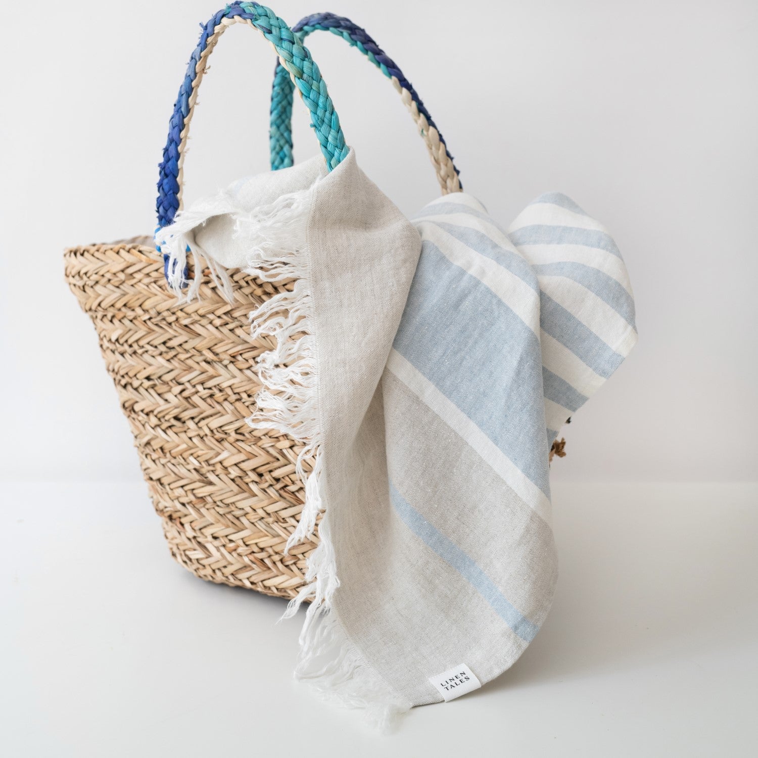 Allure Stripe Linen Beach Towel - Wick'ed Fragrance House
