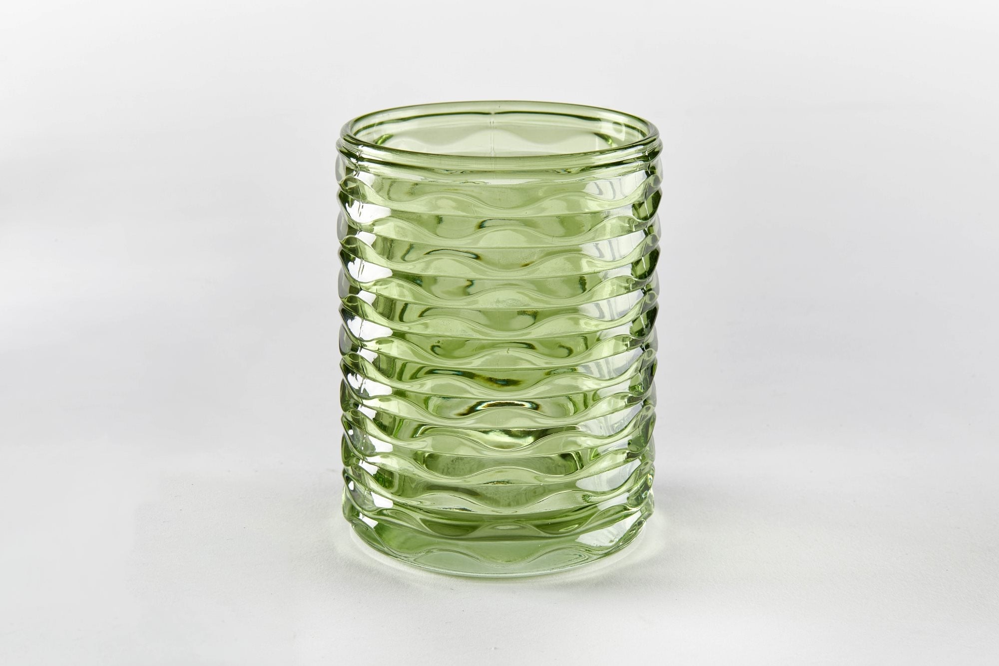 Ripple Glass Votive Holder - Wick'ed Fragrance House