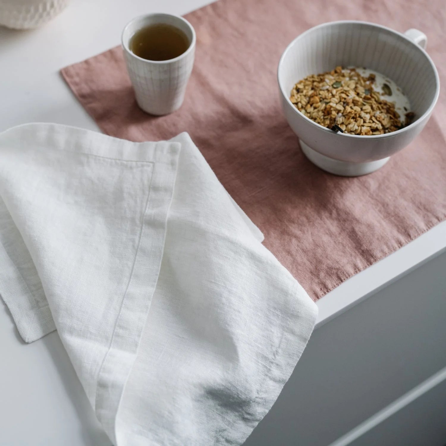 White Linen Napkins - Wick'ed Fragrance House