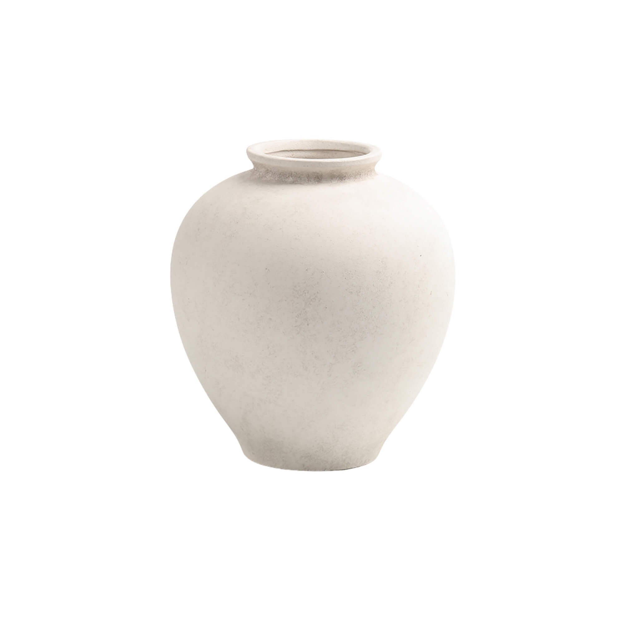 White Terracotta Vase - Wick'ed Fragrance House