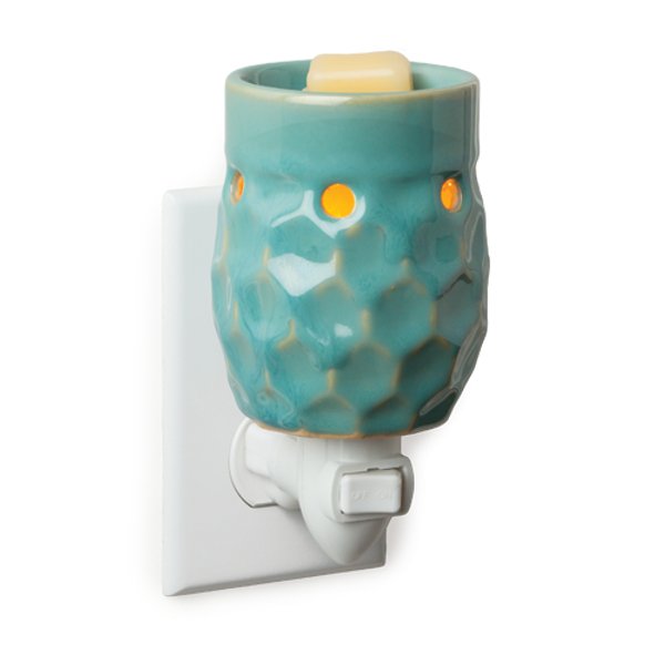 FRAGRANCE WARMER - HONEYCOMB TURQUOISE NIGHTLIGHT - Wick'ed Fragrance House