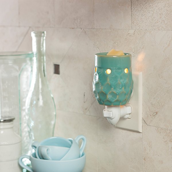 FRAGRANCE WARMER - HONEYCOMB TURQUOISE NIGHTLIGHT - Wick'ed Fragrance House