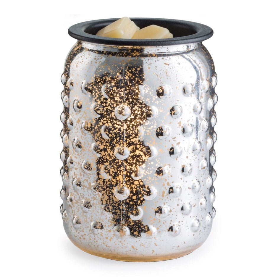 FRAGRANCE WARMER - MERCURY GLASS MOSAIC ILLUMINATION - Wick'ed Fragrance House