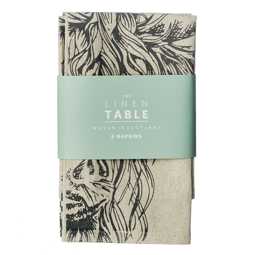 Linen Napkins Highland Cow - Wick'ed Fragrance House