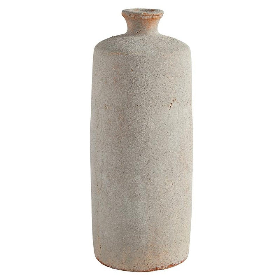 WHITE TERRACOTTA VASE - Wick'ed Fragrance House