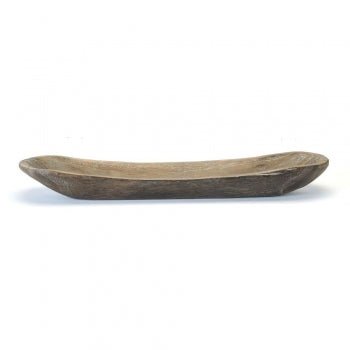 Wood Oval Bowl - Wick'ed Fragrance House