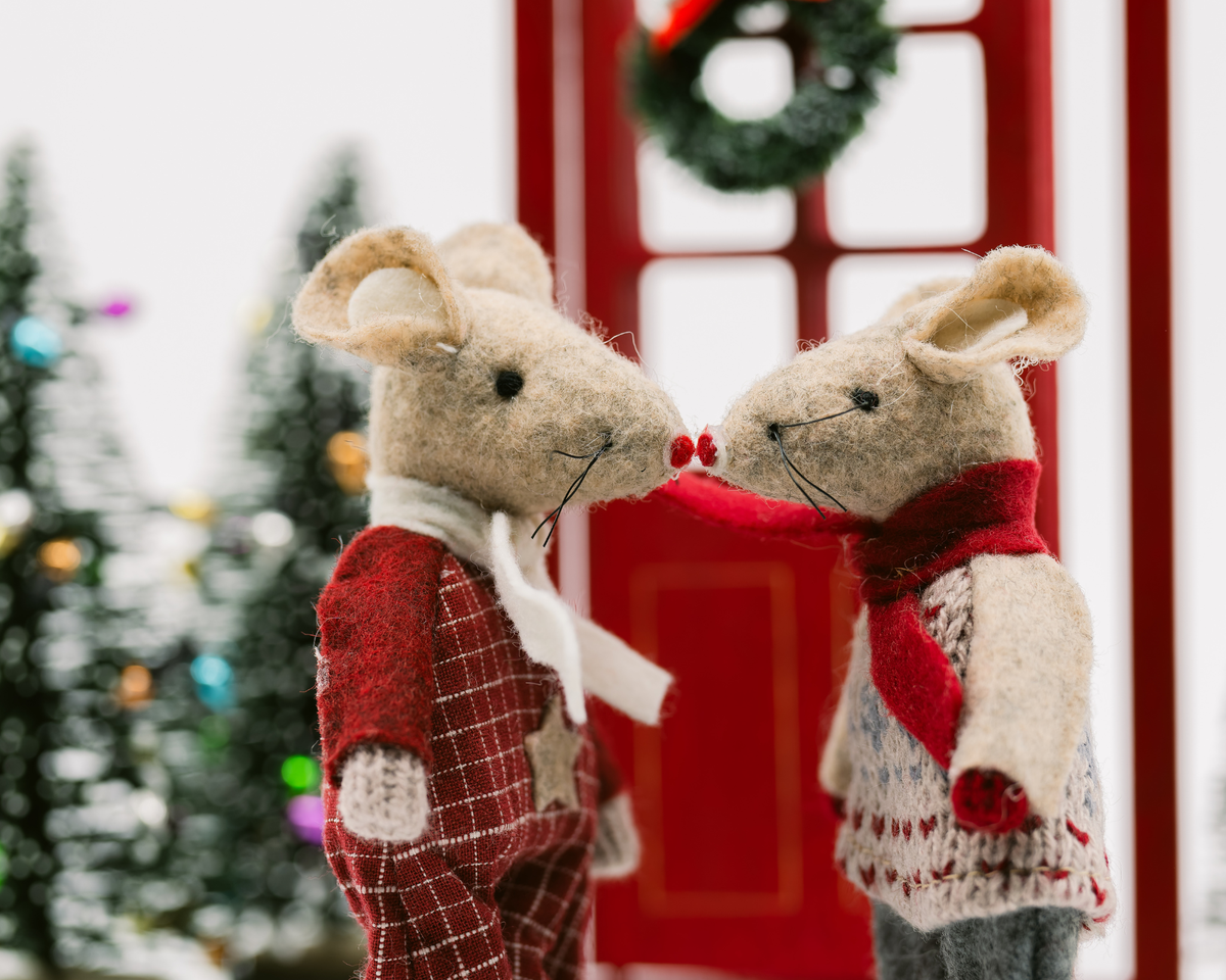 Wool Mouse Ornaments