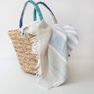 Allure Stripe Linen Beach Towel - Wick'ed Fragrance House