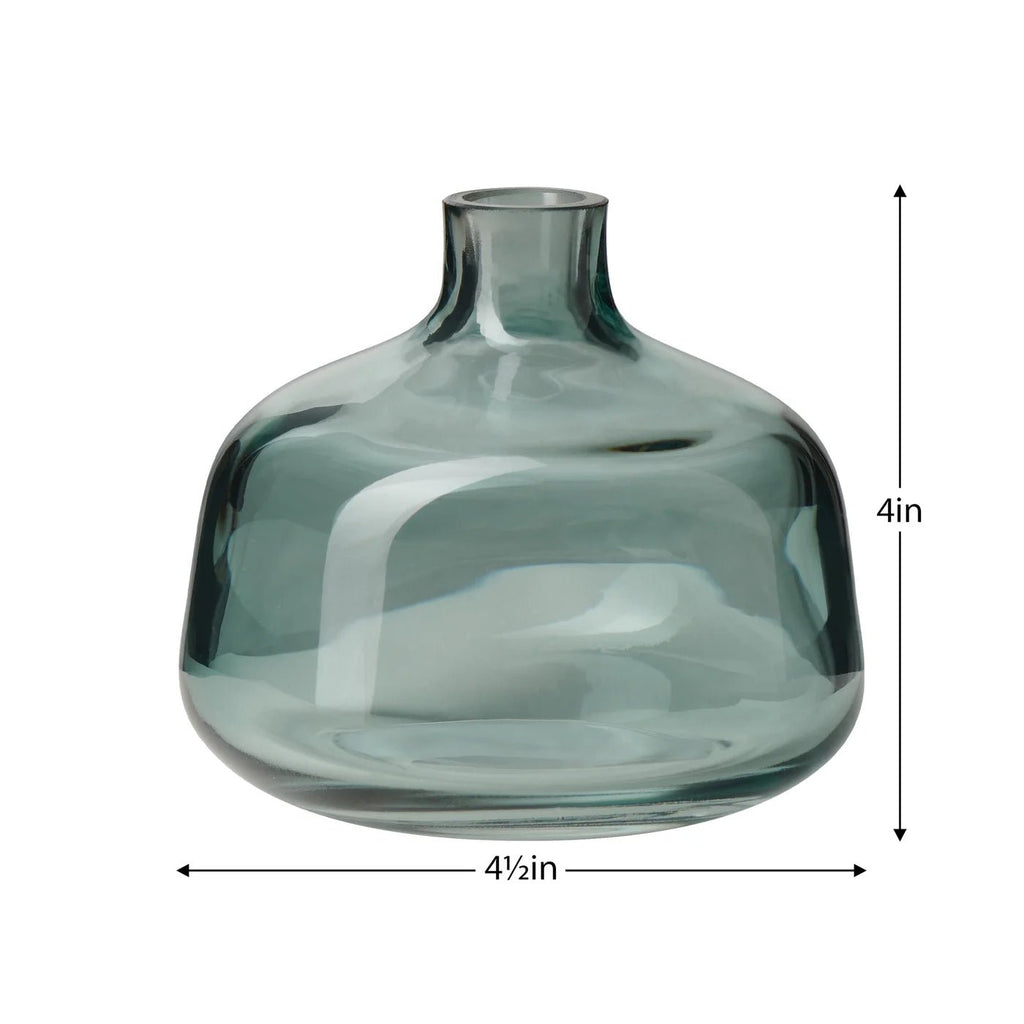 Belle Blue Glass Bud Vase - Wick'ed Fragrance House