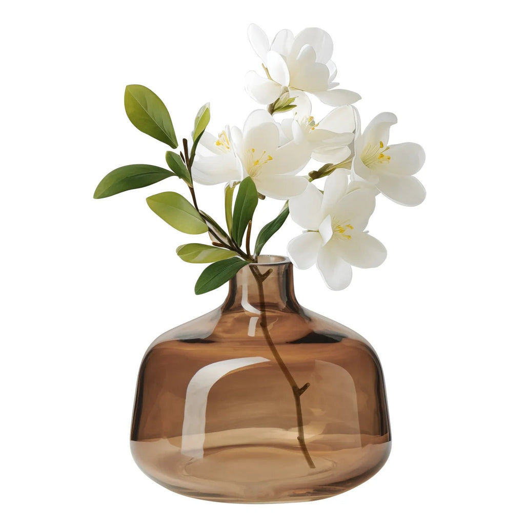 Belle Toasted Coconut Glass Bud Vase - Wick'ed Fragrance House