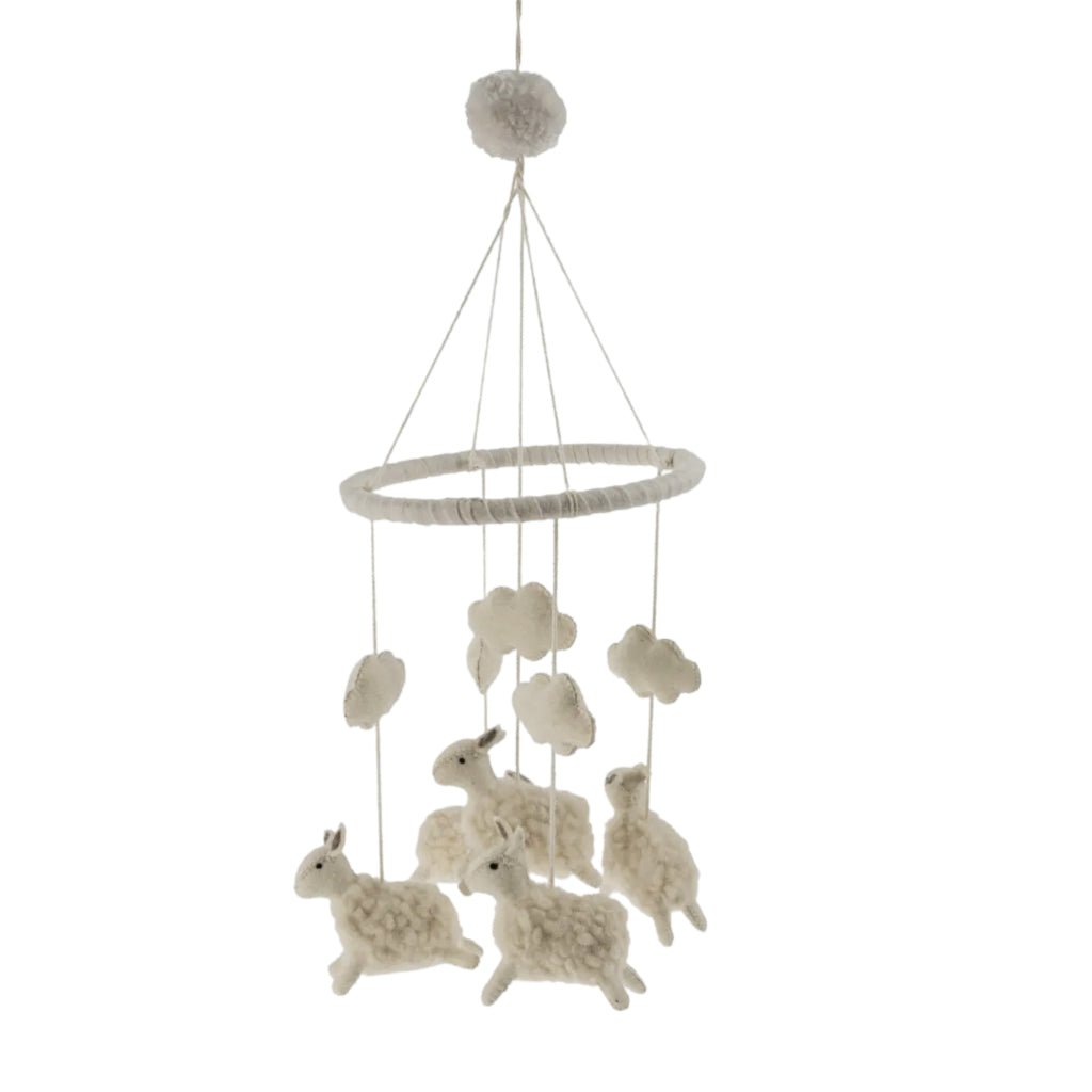 Counting Sheep Felt Mobile - Wick'ed Fragrance House