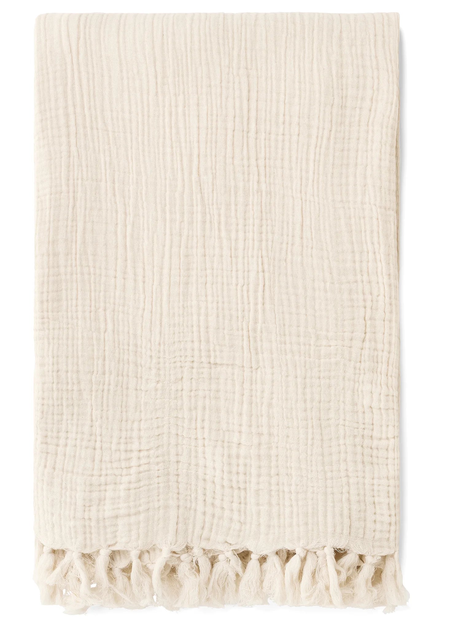 Fringe Cotton Throw - Wick'ed Fragrance House