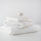 Linen & Cotton Honeycomb Waffle Bath Towel - Wick'ed Fragrance House