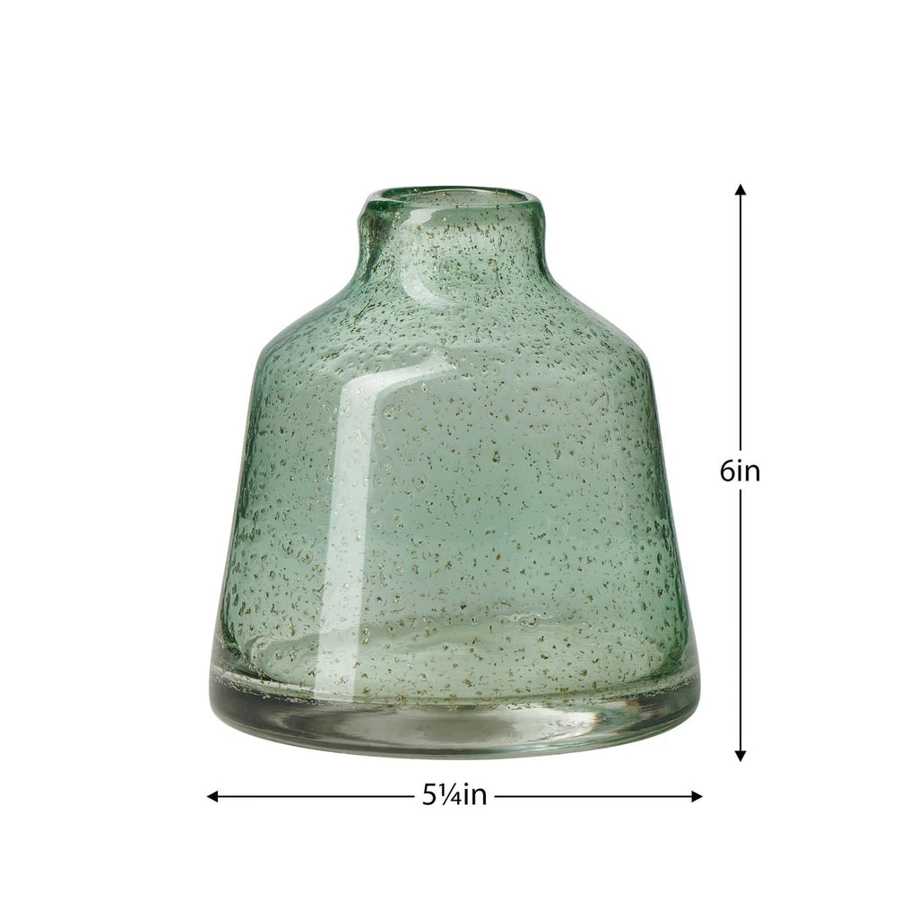 Marina Tapered Bubble Glass Vase - Wick'ed Fragrance House