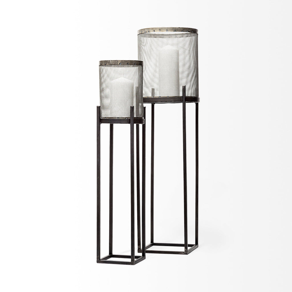 Meshed Metal Candle Lanterns - Wick'ed Fragrance House