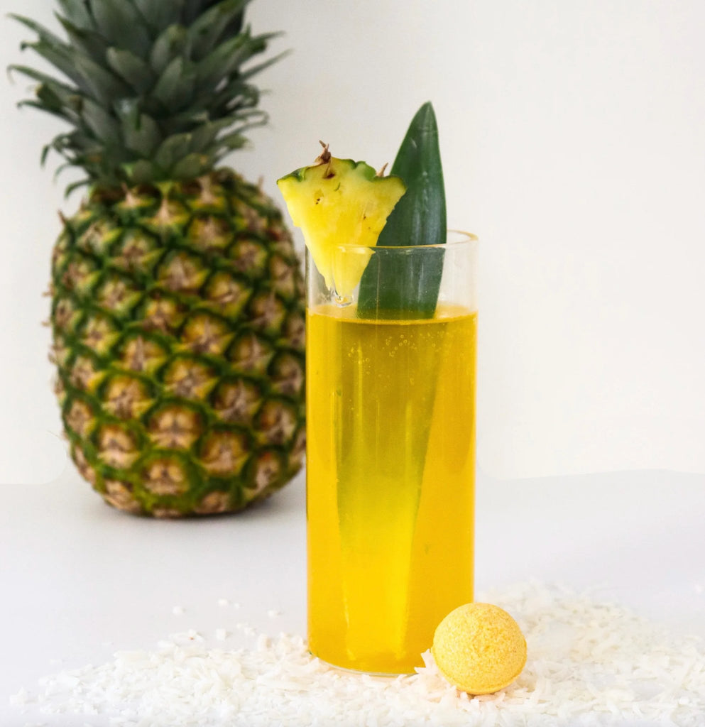 Pina Colada Glimmer Cocktail Bomb - Wick'ed Fragrance House