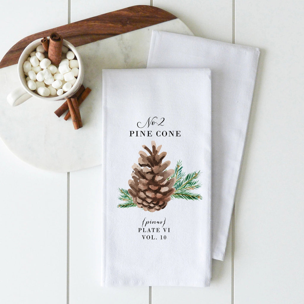 Pine Cone Tea Towel - Wick'ed Fragrance House