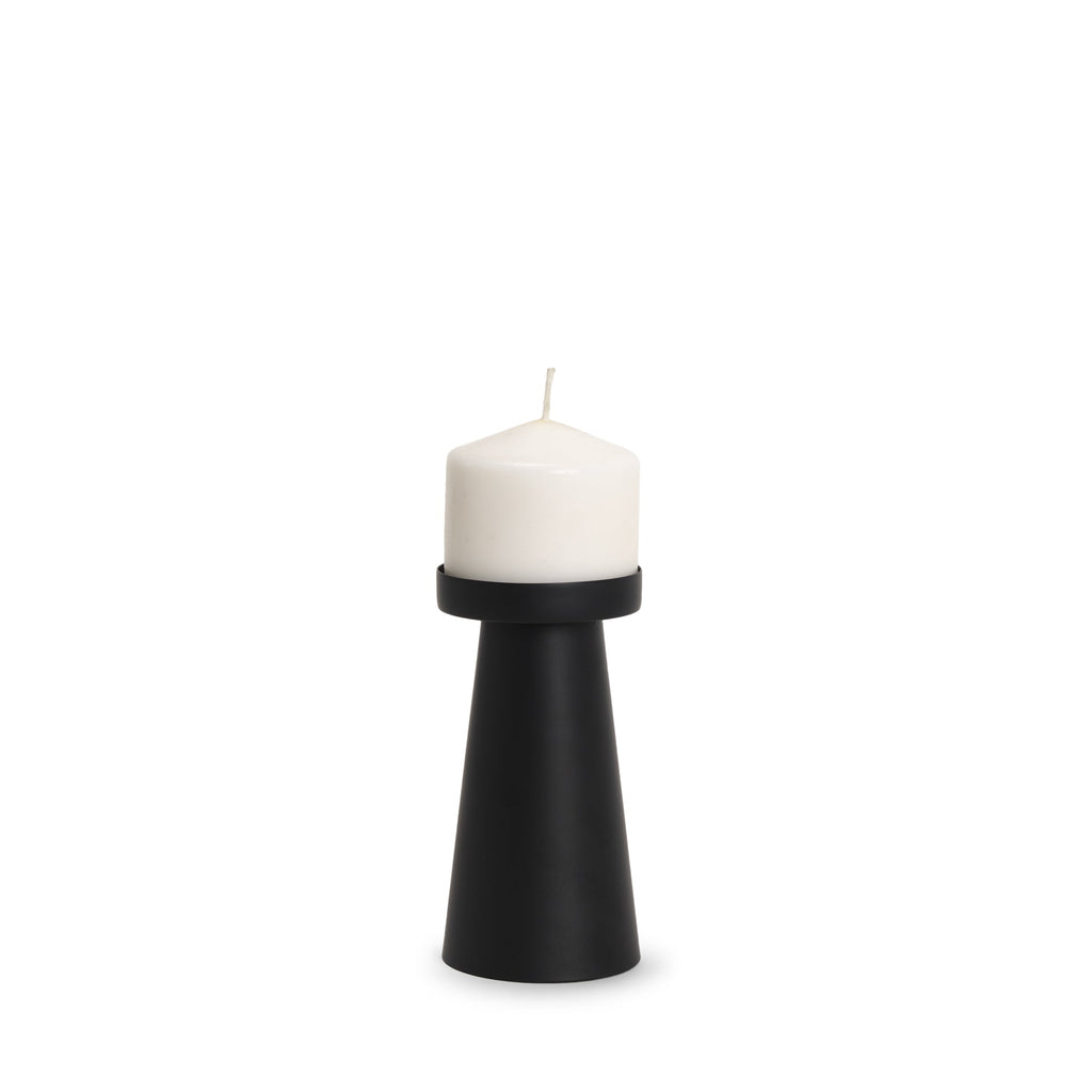 Quadir Matte Black Metal Candle Holder - COMING SOON - Wick'ed Fragrance House