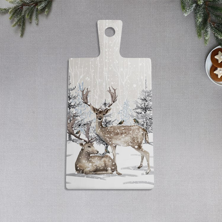 Reindeer In Forest Ceramic Serving Board - Wick'ed Fragrance House