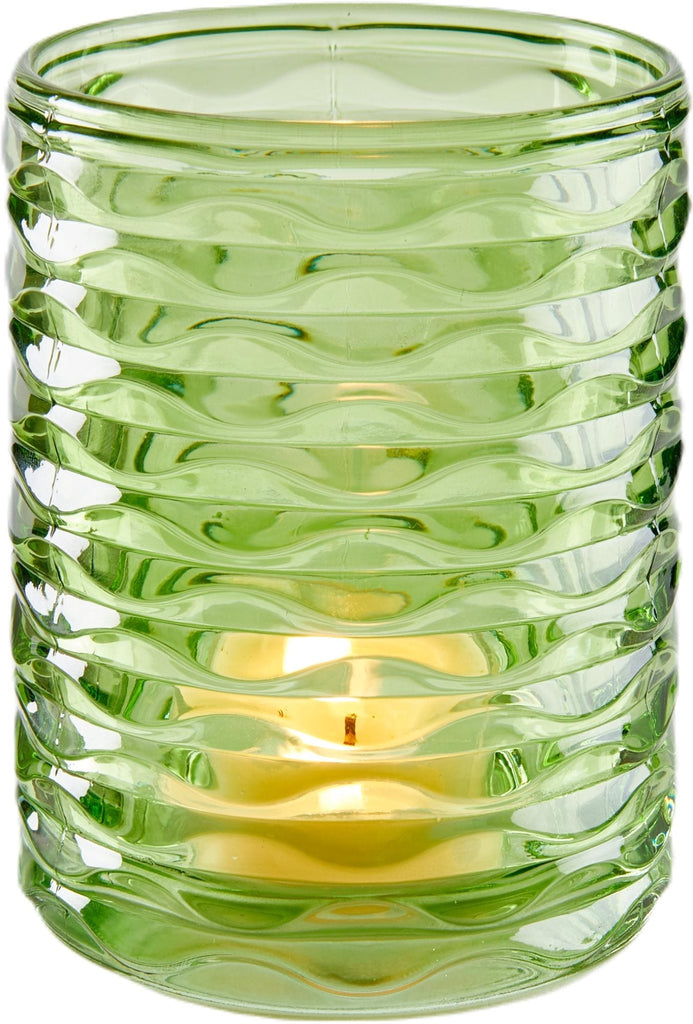 Ripple Glass Votive Holder - Wick'ed Fragrance House