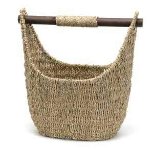 Seagrass Gondola Basket - Wick'ed Fragrance House