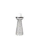 Shandra I Small Glass w/Metal Wire Snakeskin Pattern Table Candle Holder - COMING SOON - Wick'ed Fragrance House