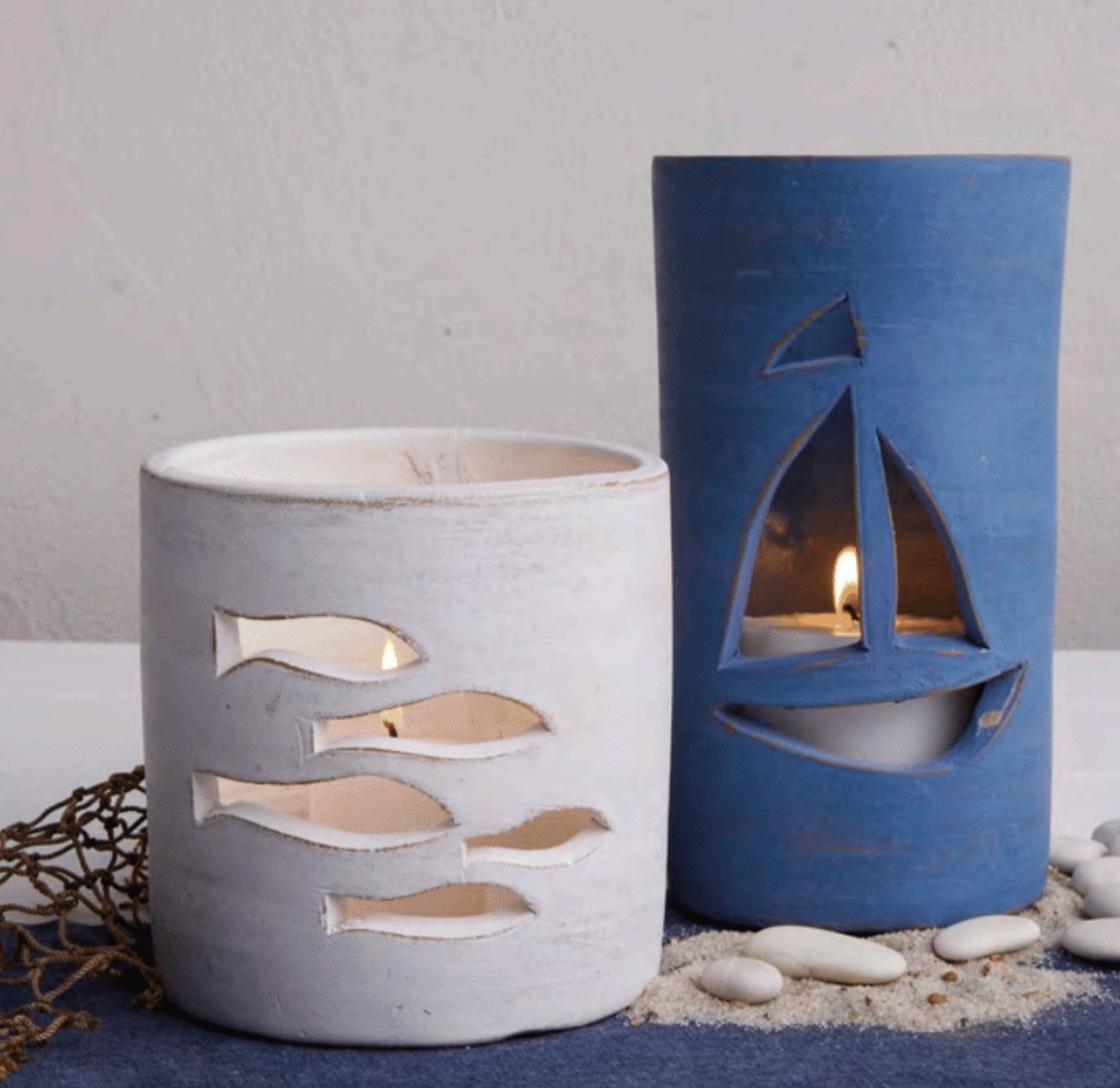 Terracotta Fish Lantern - Wick'ed Fragrance House