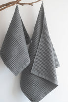 Waffle Tea Towel Dark Grey - Wick'ed Fragrance House