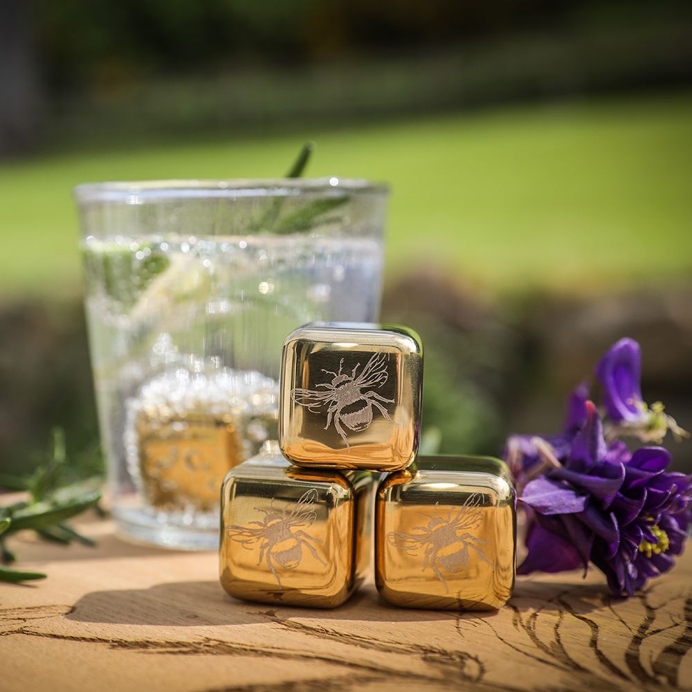 Bee Stainless Steel Ice Cubes - Wick'ed Fragrance House