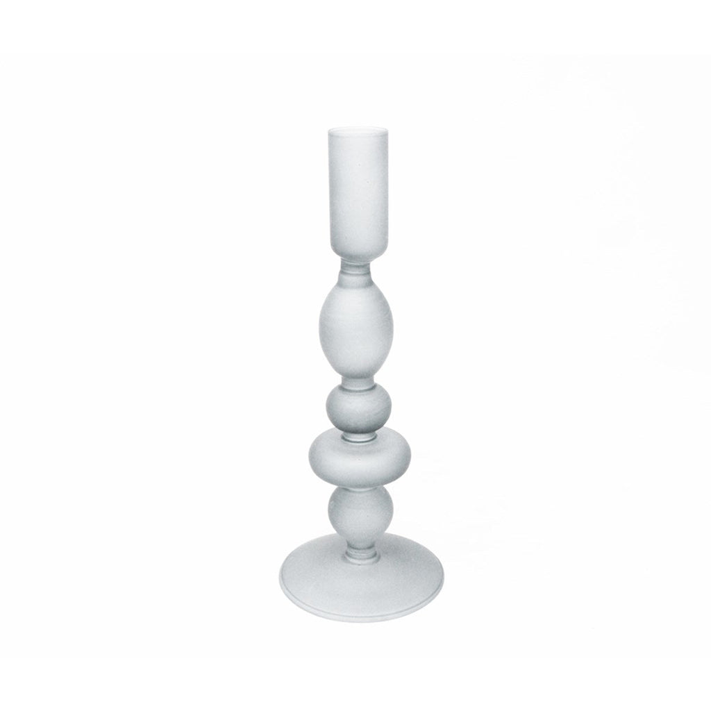 CANDLE HOLDER FROSTED WHITE - Wick'ed Fragrance House