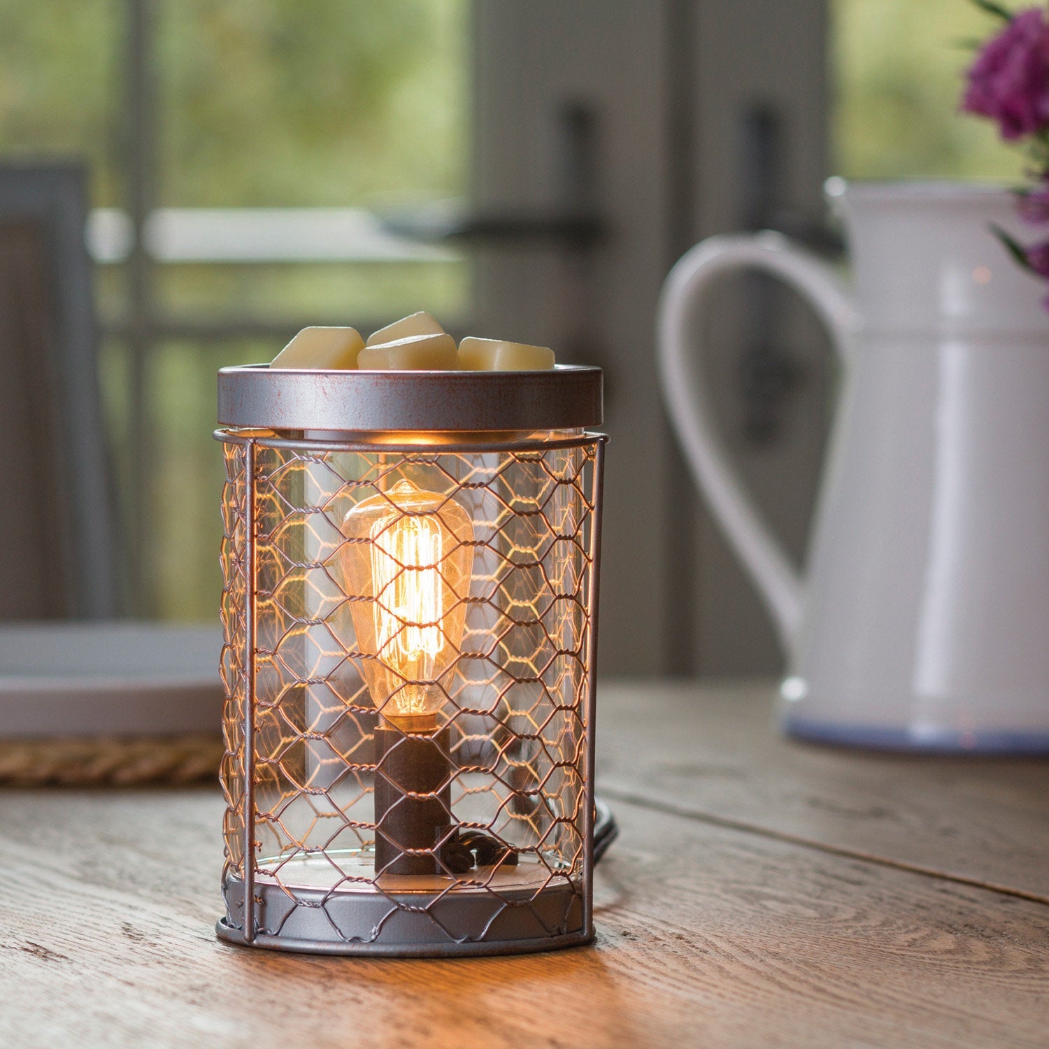 CHICKEN WIRE BULB WAX MELTER - Wick'ed Fragrance House