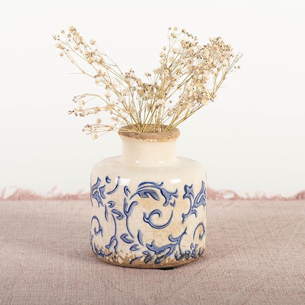 Floral Ceramic Vase - Wick'ed Fragrance House