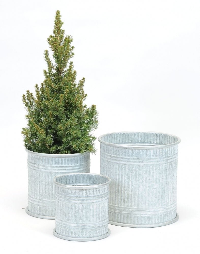 GALVANIZED PLANTERS - Wick'ed Fragrance House