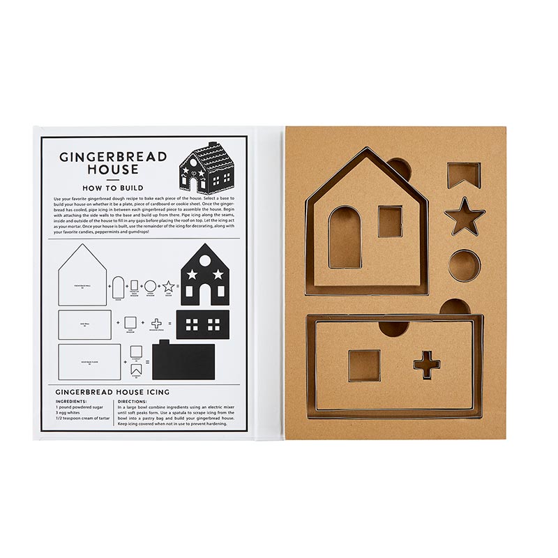 Gingerbread House Cookie Cutter Book Box - Set of 10 - Wick'ed Fragrance House