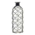 GLASS VASE WITH CHICKEN WIRE - Wick'ed Fragrance House