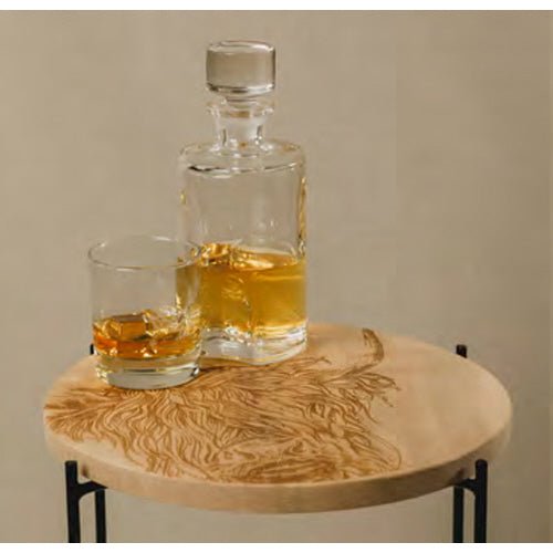 Highland Cow Occasional Table - Wick'ed Fragrance House