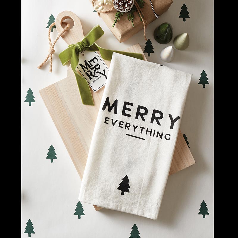 Holiday Tea Towel - Merry Everything - Wick'ed Fragrance House
