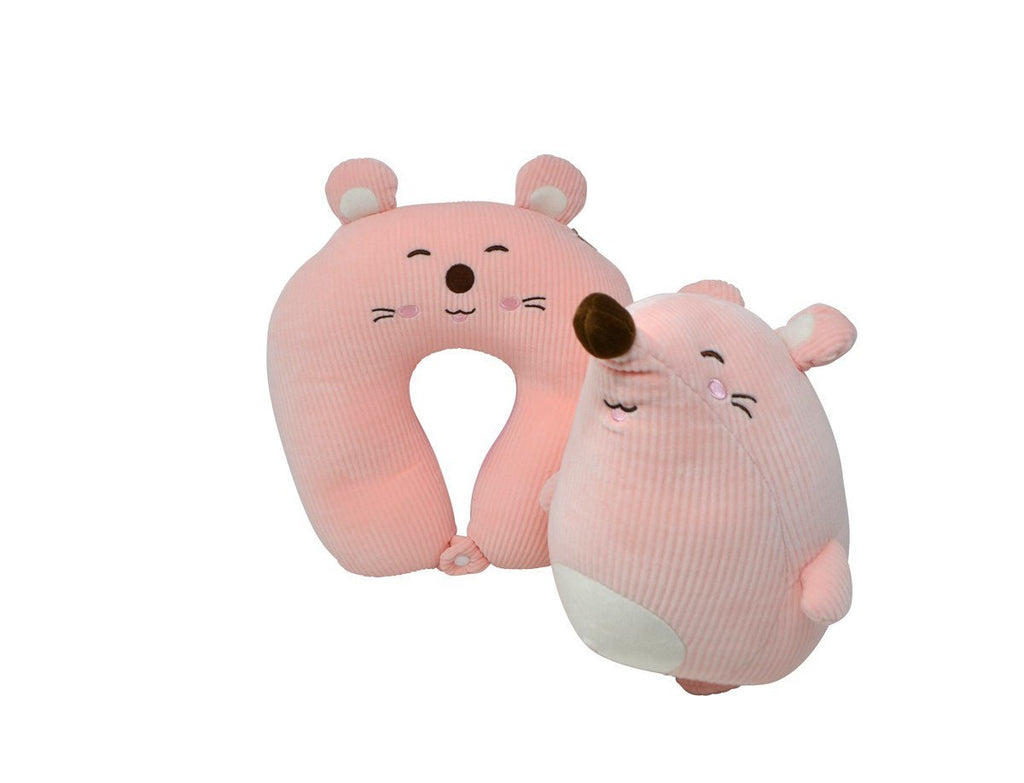 PINK MOUSE + NECK PILLOW - Wick'ed Fragrance House