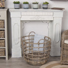RATTAN OPEN WEAVE STORAGE BASKET - Wick'ed Fragrance House