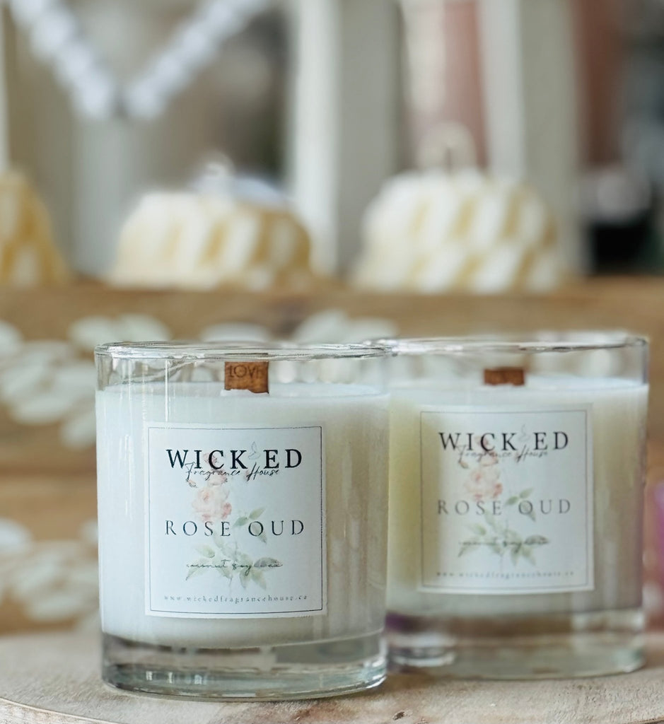 Rose Oud Candle - Wick'ed Fragrance House