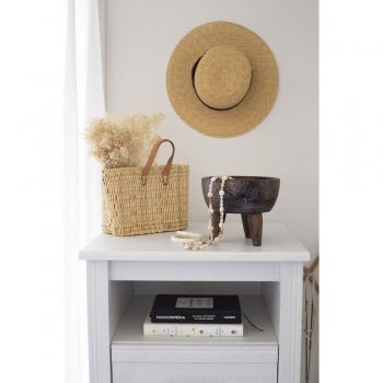 Round Wood Bowl on Legs - Wick'ed Fragrance House