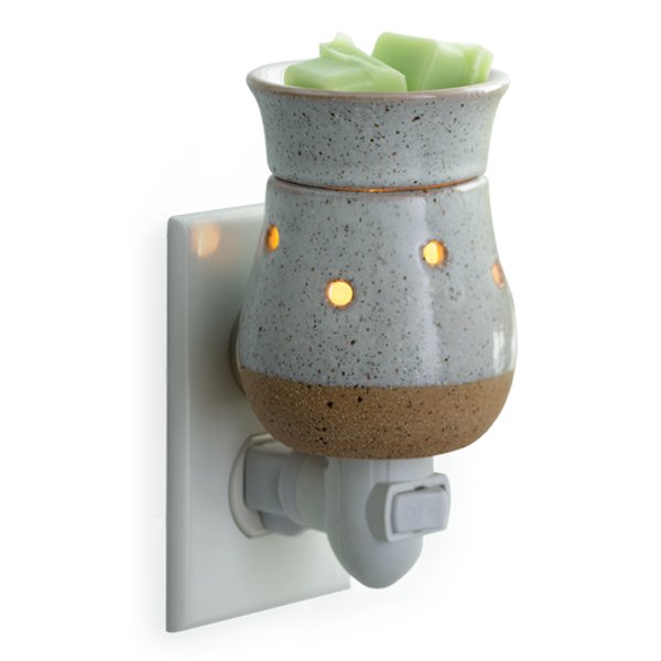 Rustic White Clay Pluggable Warmer - Wick'ed Fragrance House