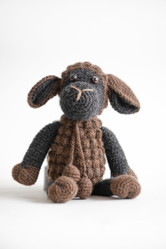 Sheep Toy Brown with Charcoal - Wick'ed Fragrance House