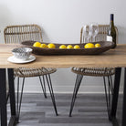 Wood Oval Bowl - Wick'ed Fragrance House