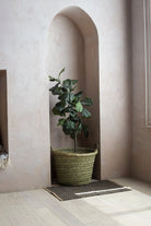 WOVEN ESPARTO GRASS UTILITY BASKET - Wick'ed Fragrance House